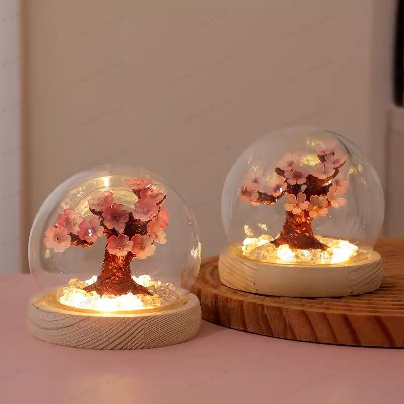 Decor Lighting Fixtures - DIY Cherry Blossom Tree Desk Lamp