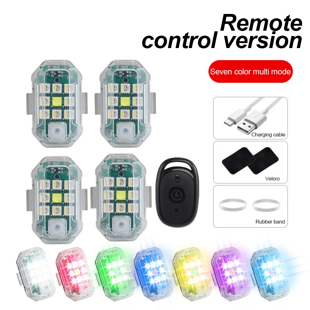 Touch Dimmer Lamp - Wireless Remote Control LED Aircraft Strobe