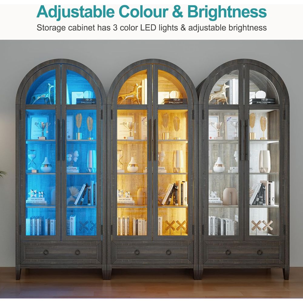 73 Arched Glass Display Cabine - Lighting & Home Decor Studio ulasan dan harga