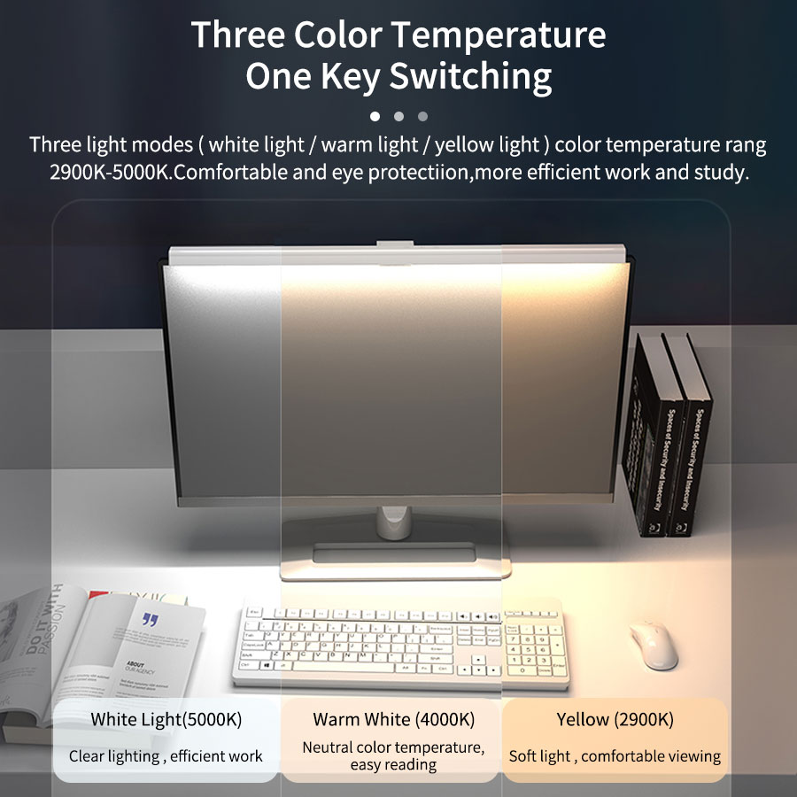 50cm Computer Monitor Light Ba - Touch Dimmer Lamp ulasan dan harga