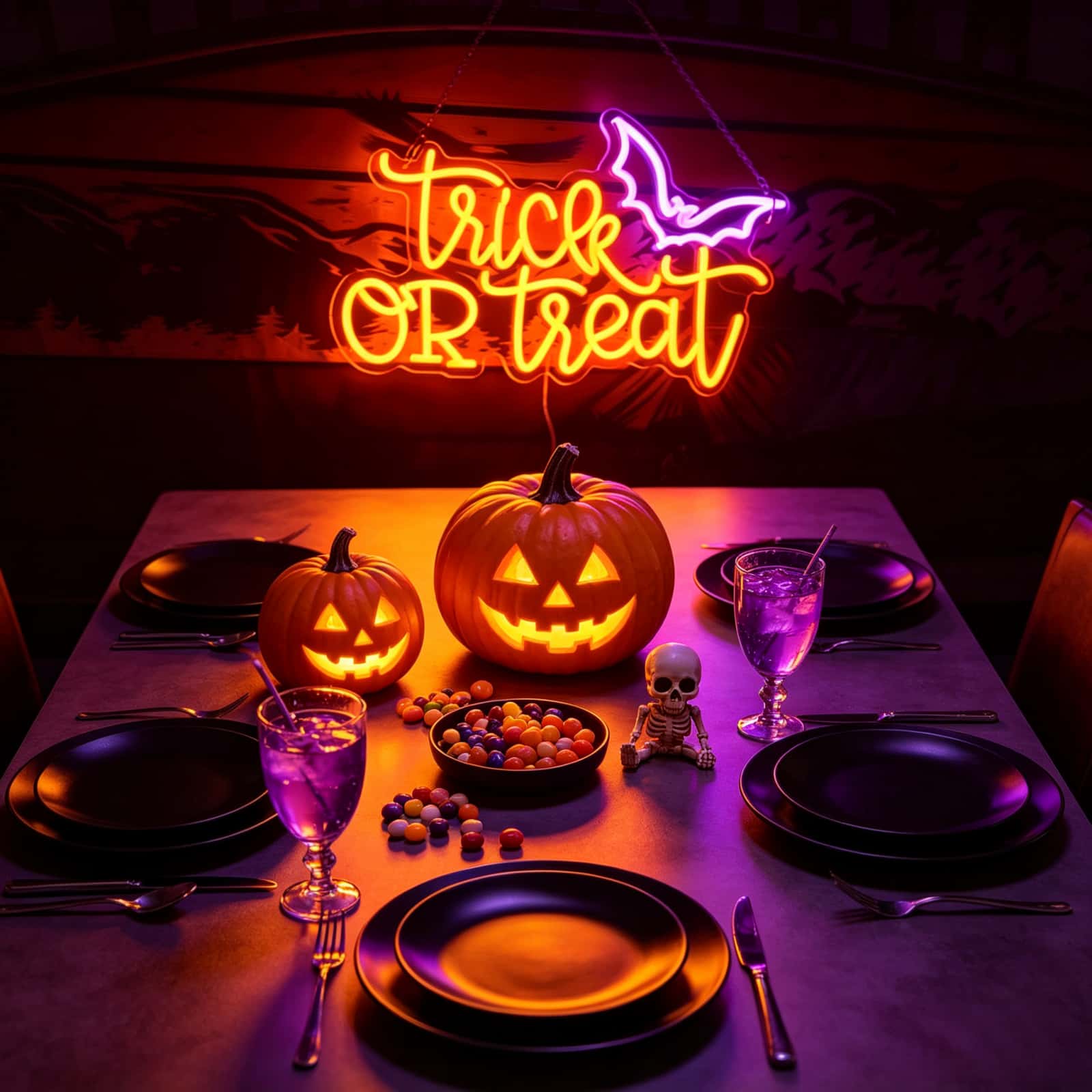 USB Powered Trick OR Treat LED - Home Decor Lighting Tricks ulasan dan harga