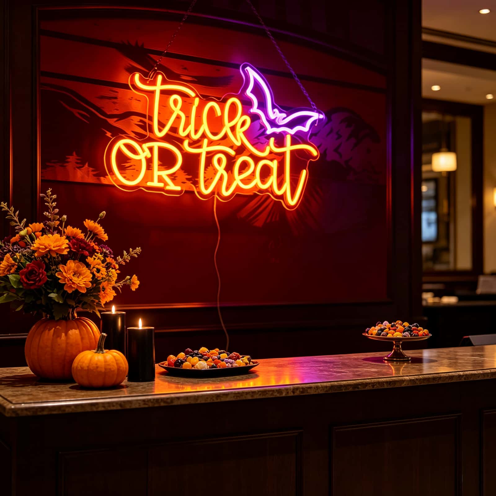 USB Powered Trick OR Treat LED - Home Decor Lighting Tricks ulasan dan harga