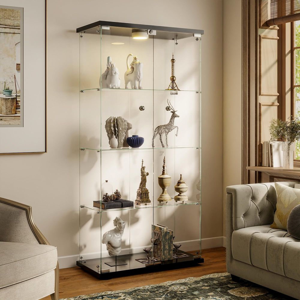 Display Cabinet with LED Light - Lighting & Home Decor Studio ulasan dan harga