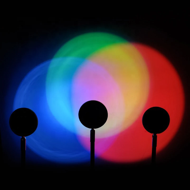 Smart LED Sunset Lamp Colorful - Touch Dimmer Lamp ulasan dan harga