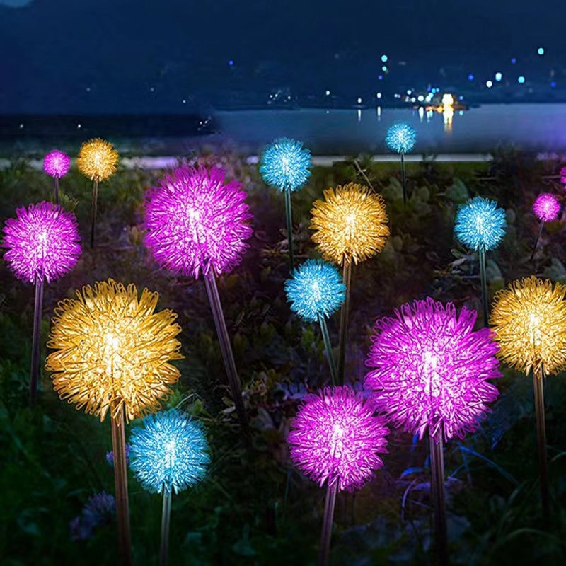 10 Combo Solar Dandelion Ball  - Lighting Decoration For Wedding ulasan dan harga