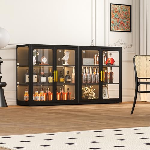 Display Cabinet with Glass Doo - Lighting & Home Decor Studio ulasan dan harga