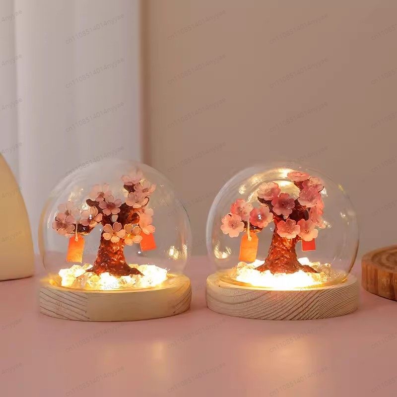 DIY Cherry Blossom Tree Desk L - Decor Lighting Fixtures ulasan dan harga