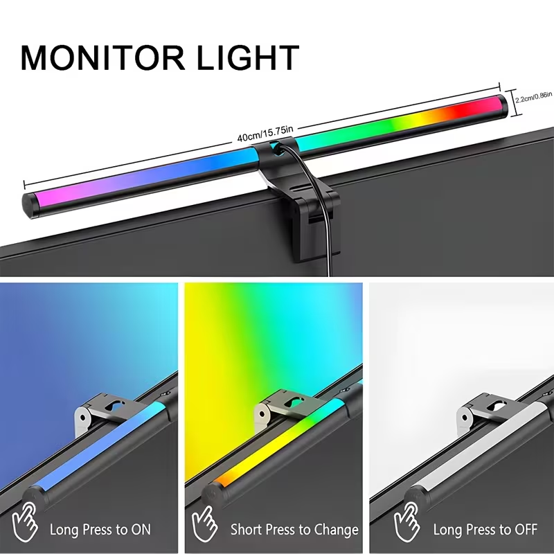 Monitor Light Bar RGB Lightbar - Touch Dimmer Lamp ulasan dan harga