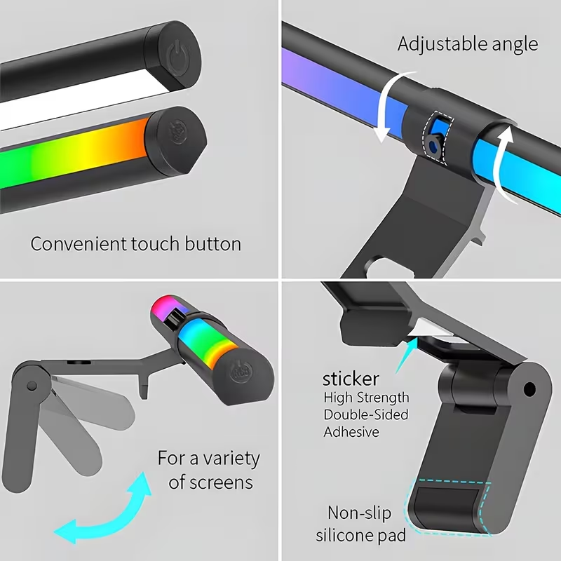 Monitor Light Bar RGB Lightbar - Touch Dimmer Lamp ulasan dan harga