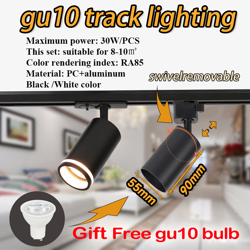 Track Light GU10 Spotlight GU1 - Decor Lighting Fixtures ulasan dan harga