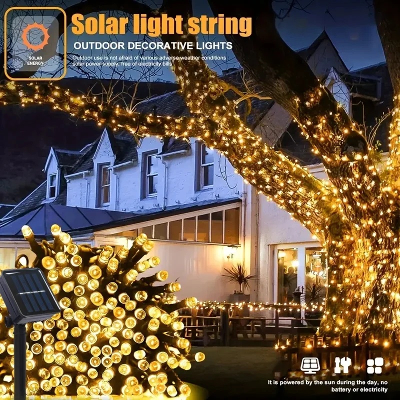 LED Solar Powered Outdoor Fair - Outdoor Lighting Wedding Decor ulasan dan harga