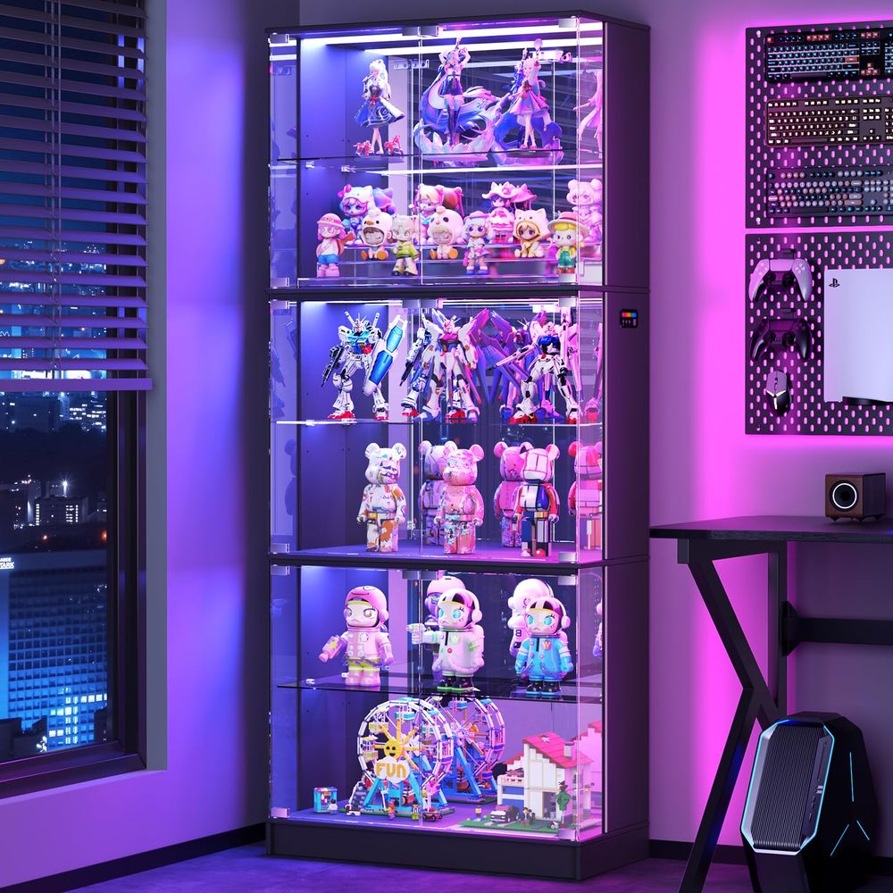 Display Cabinet with Glass Doo - Lighting & Home Decor Studio ulasan dan harga