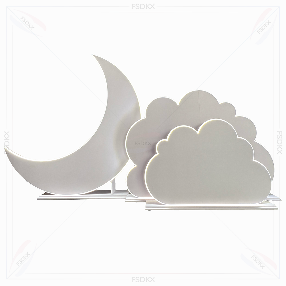 Chic Led Light Moon&Cloud PVC  - Lighting Decor Rentals ulasan dan harga