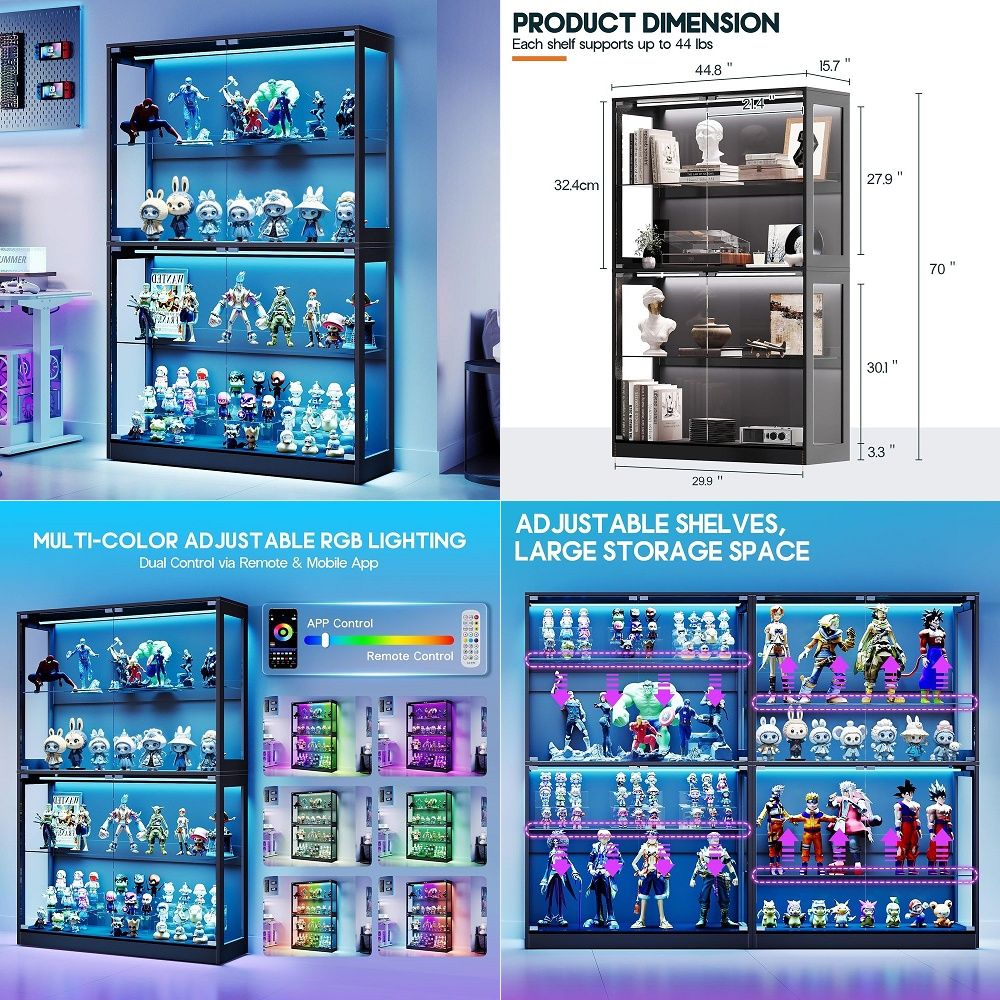 Cabinet with LED Light Strips, - Lighting & Home Decor Studio ulasan dan harga