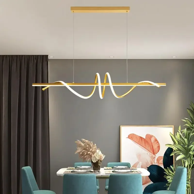 2023 New Curved Dining Desk Le - Decor Lighting Fixtures ulasan dan harga