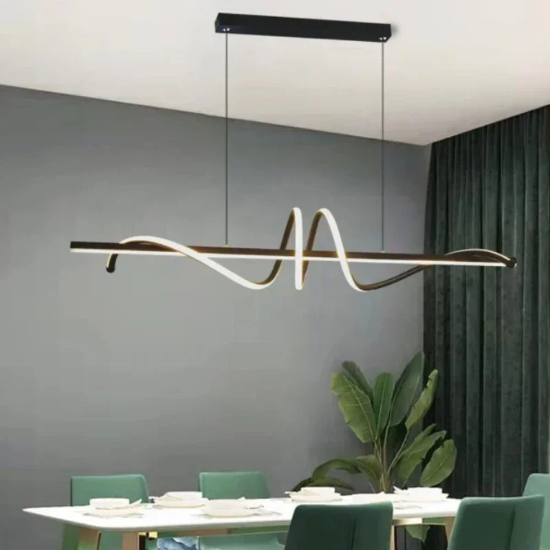 2023 New Curved Dining Desk Le - Decor Lighting Fixtures ulasan dan harga