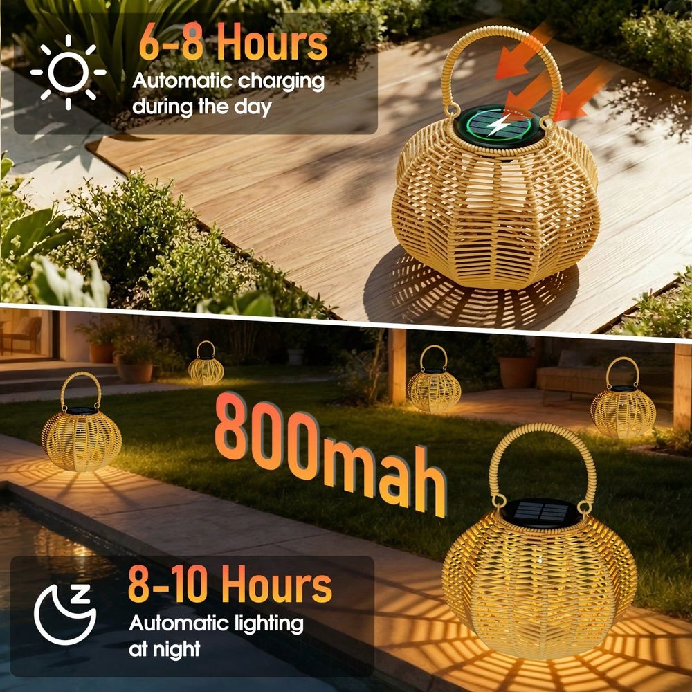 Rattan Solar Ambient Light For - Outdoor Lighting Wedding Decor ulasan dan harga