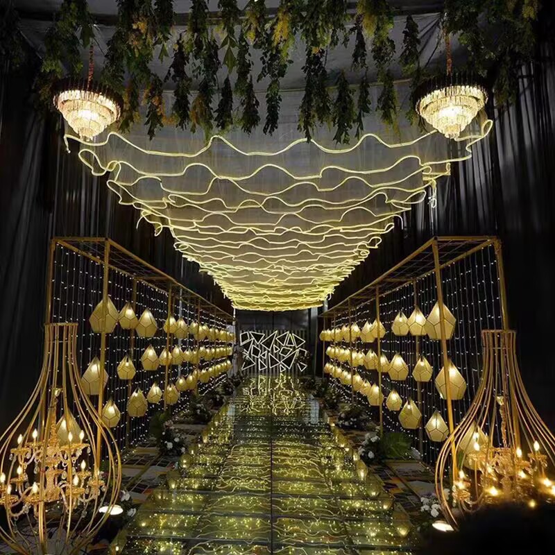 Wedding Ceiling Decoration Out - Outdoor Lighting Wedding Decor ulasan dan harga