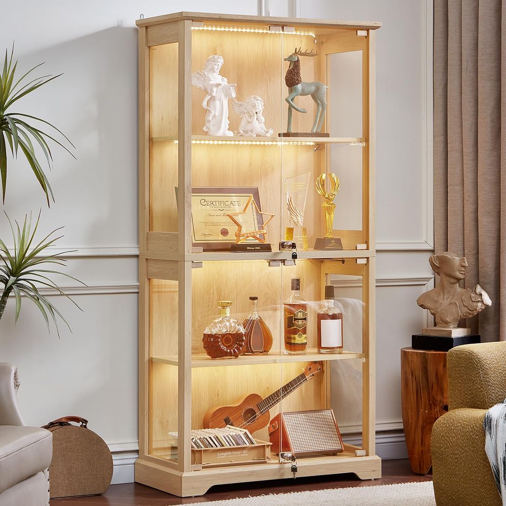 Farmhouse Glass Display Cabine - Lighting & Home Decor Studio ulasan dan harga