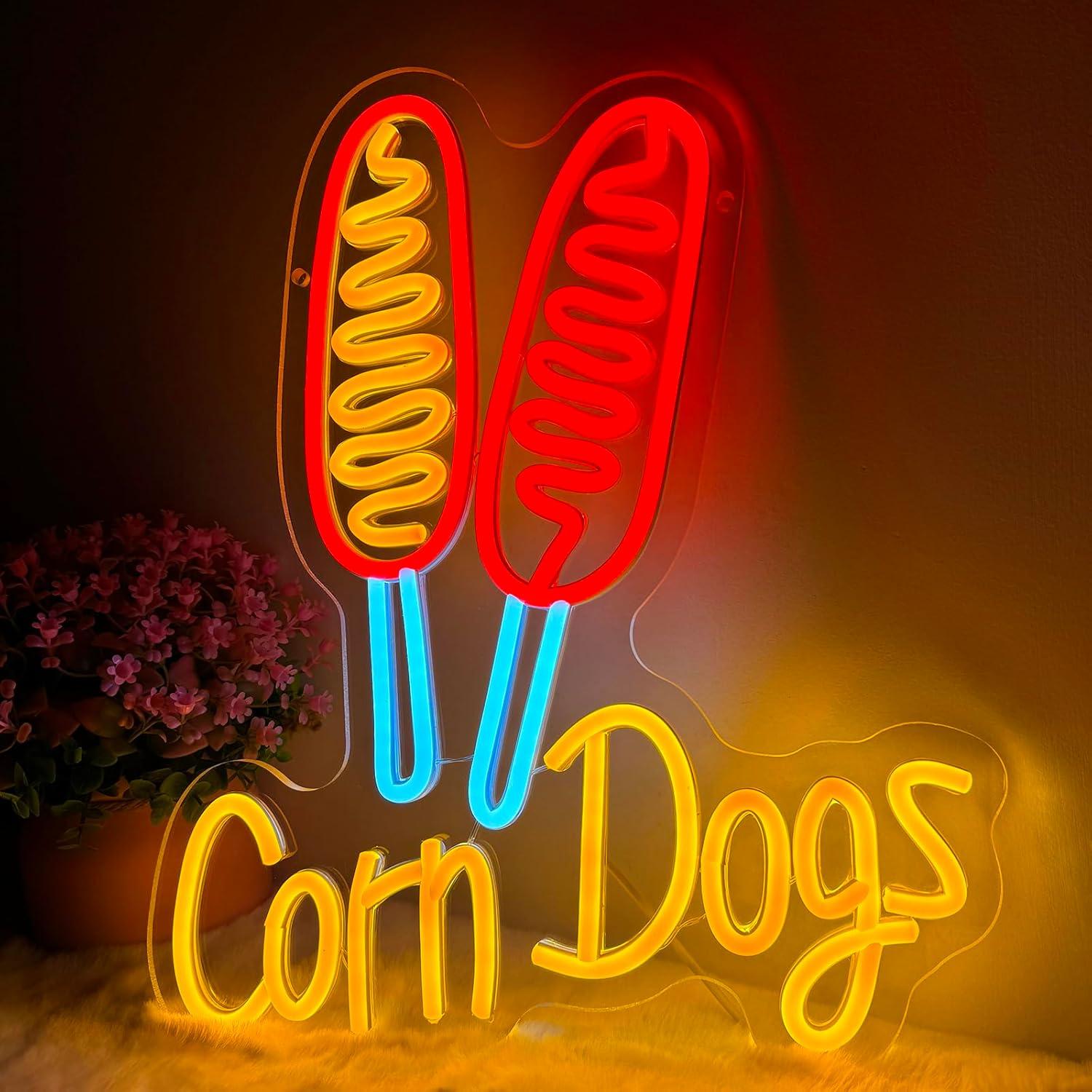 Corn Dog Neon Sign Snack USB D - Lighting Decoration For Wedding ulasan dan harga