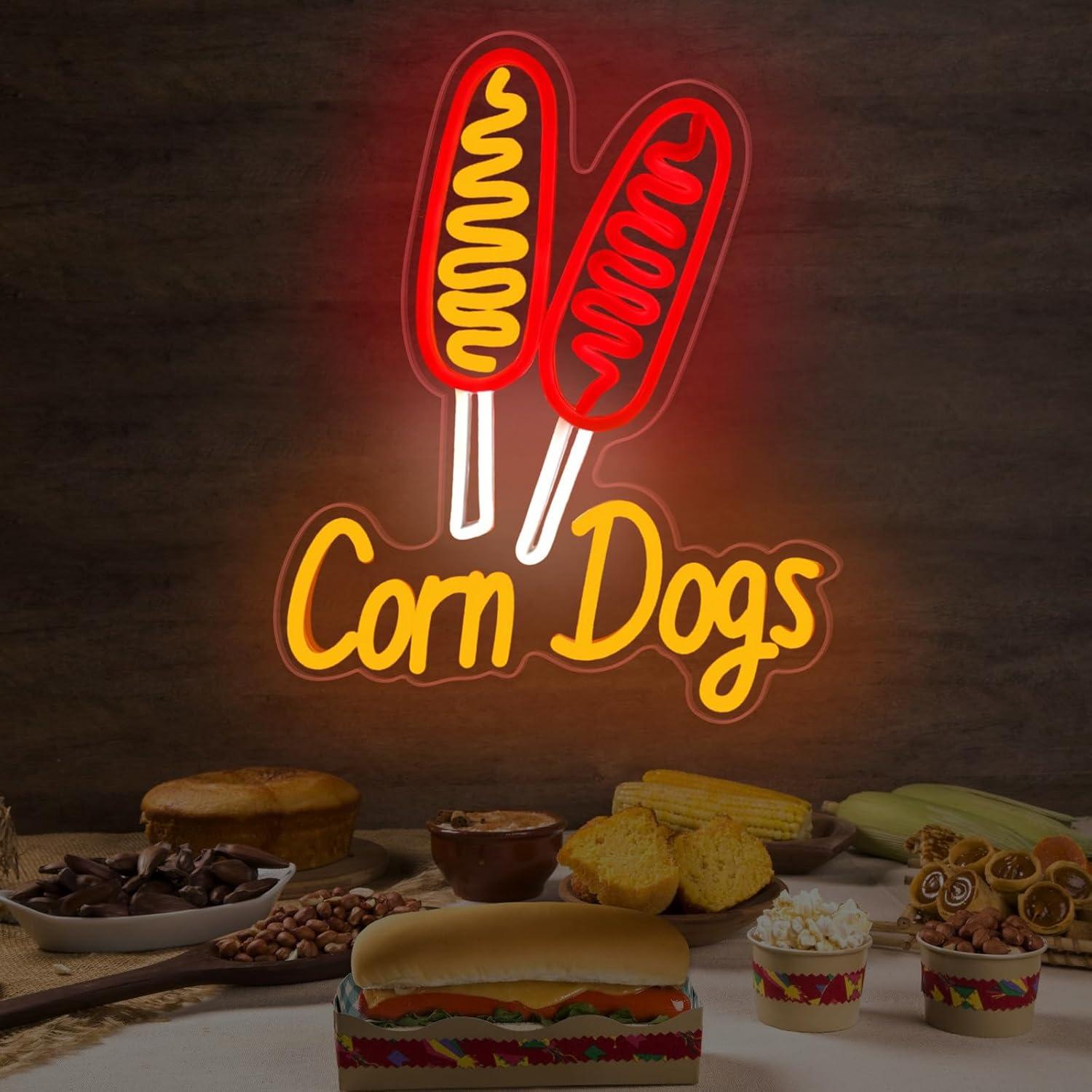Corn Dog Neon Sign Snack USB D - Lighting Decoration For Wedding ulasan dan harga