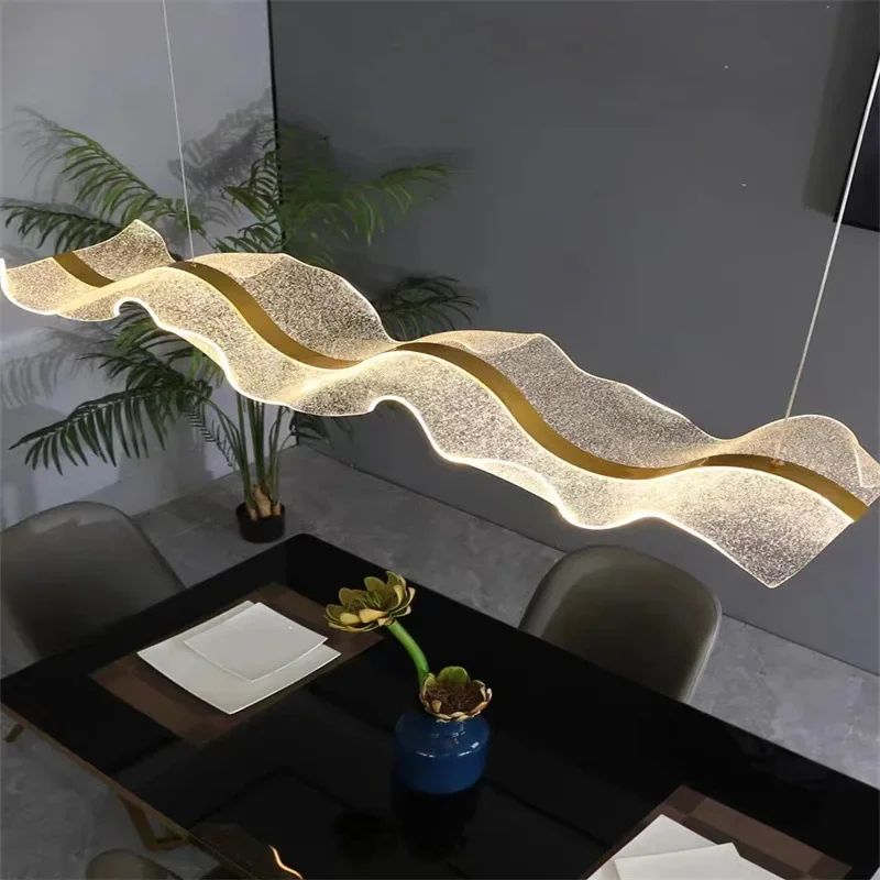 Nordic Designer Wave LED Penda - Decor Lighting Fixtures ulasan dan harga