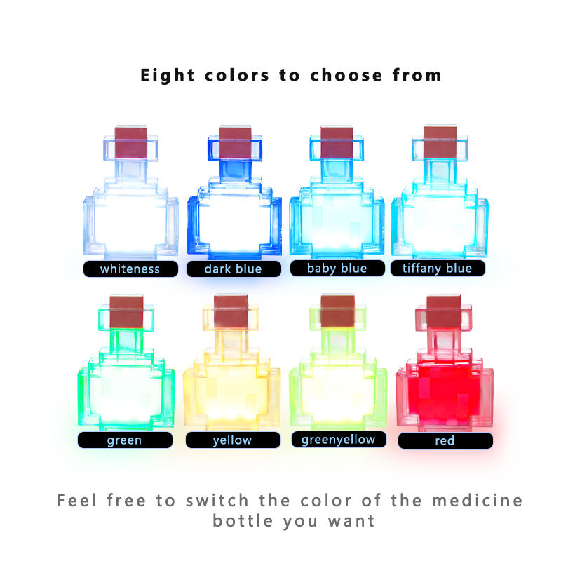 7 Colors Potion Bottle Night L - Touch Dimmer Lamp ulasan dan harga